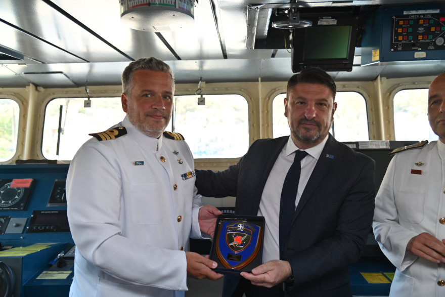 Μονάδες του Στρατού Ξηράς και του Πολεμικού Ναυτικού επισκέφθηκε ο Χαρδαλιάς στο Καστελλόριζο