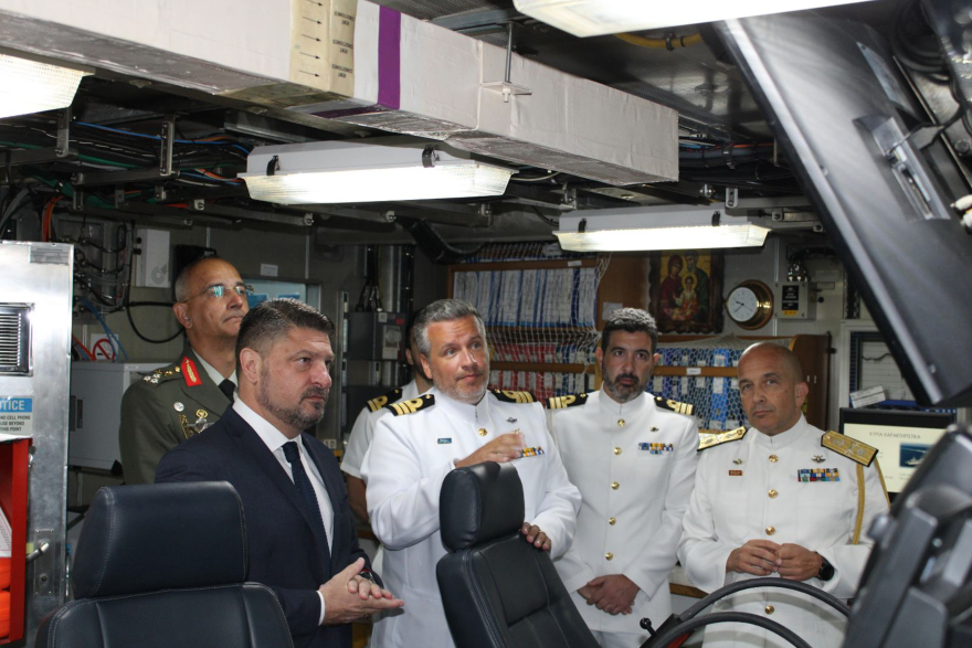 Μονάδες του Στρατού Ξηράς και του Πολεμικού Ναυτικού επισκέφθηκε ο Χαρδαλιάς στο Καστελλόριζο