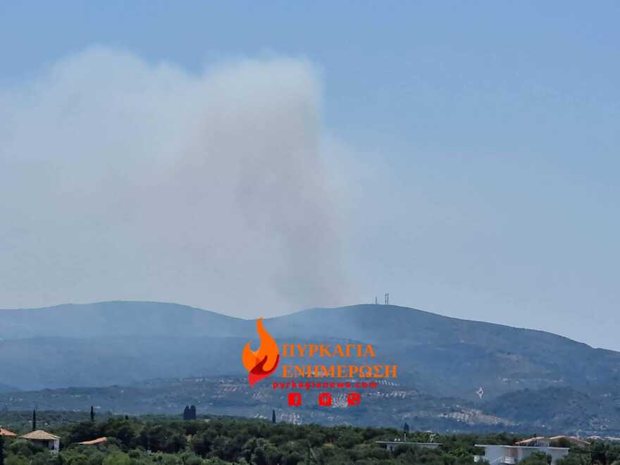 Φωτιά στο Ακριτοχώρι Μεσσηνίας - Δείτε φωτογραφίες