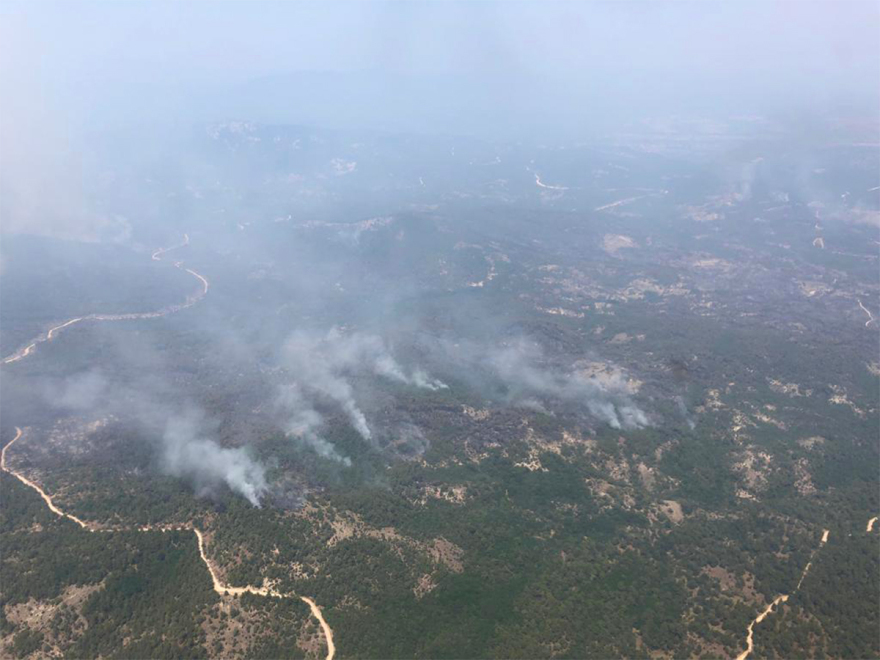 Τρίτη ημέρα ανεξέλεγκτη η μεγάλη φωτιά στο δάσος της Δαδιάς - Οι πυκνοί καπνοί δυσκολεύουν τις ρίψεις