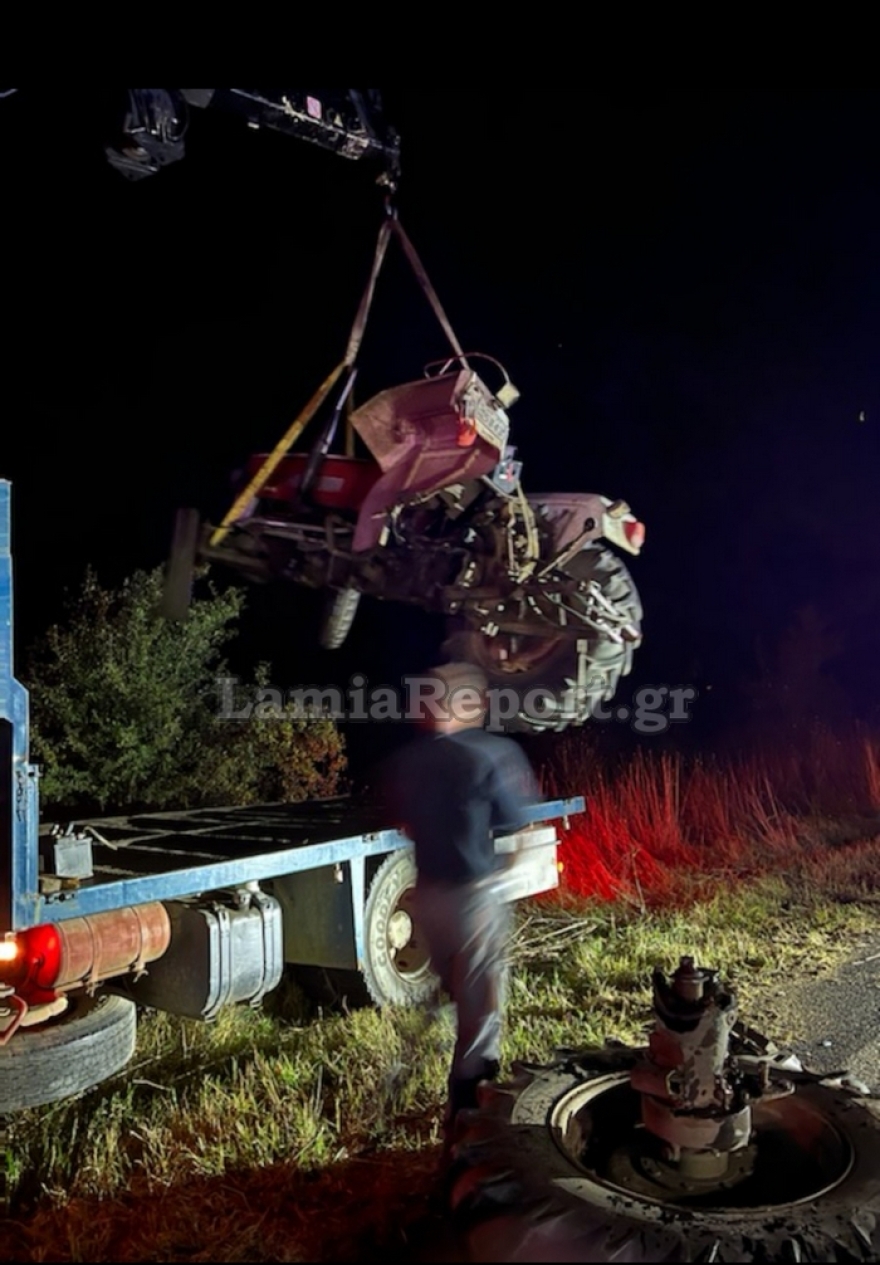 Σπερχειάδα: Φορτηγάκι συγκρούστηκε με τρακτέρ και το έκοψε στη μέση!