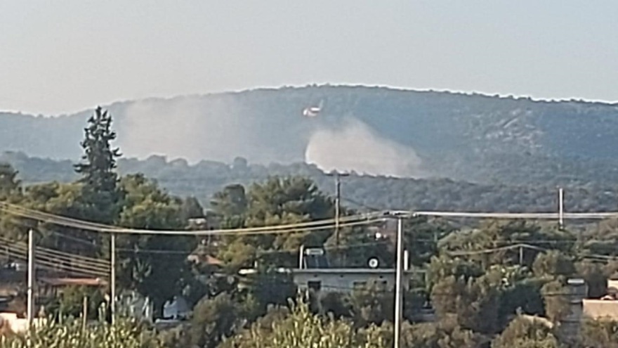 Υπό έλεγχο η φωτιά στη Μάνδρα - Δείτε φωτογραφίες