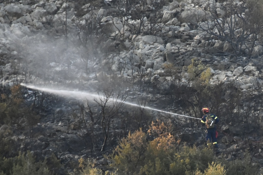 Υπό έλεγχο η φωτιά στη Μάνδρα - Δείτε φωτογραφίες