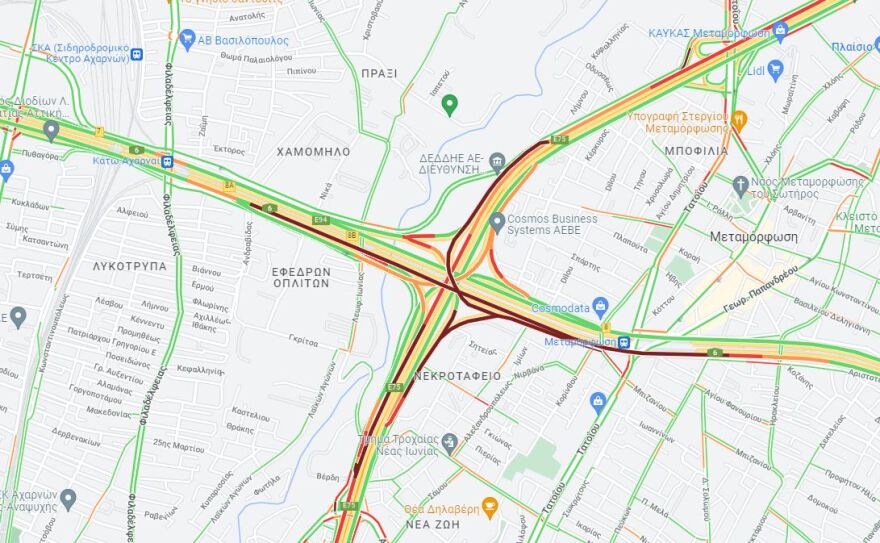 Ουρές χιλιομέτρων στην Αττική Οδό λόγω τροχαίου