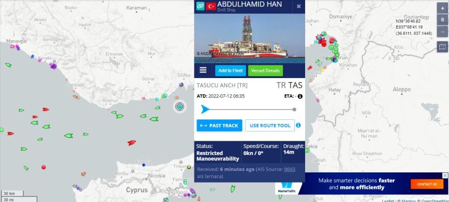 Τουρκία: Το γεωτρύπανο «Αμπντούλ Χαμίτ Χαν» βγήκε από το λιμάνι Tasuku 