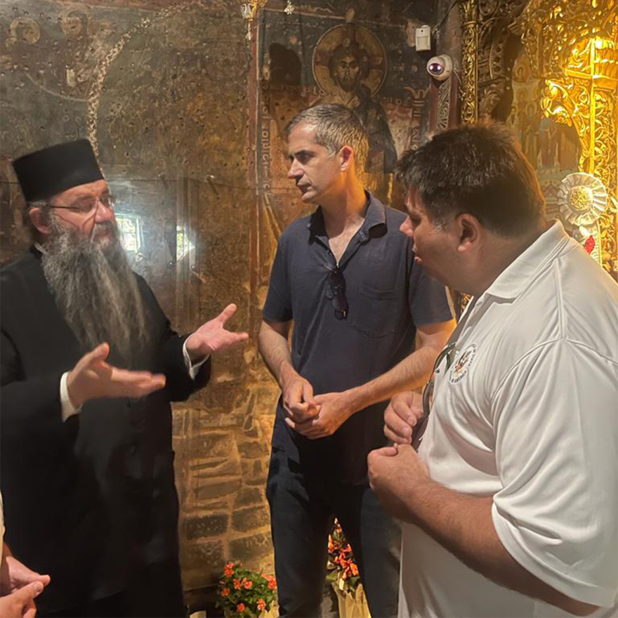 Ο Μπακογιάννης ξενάγησε τον Αμερικανό πρέσβη στο Καρπενήσι