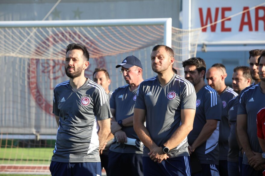 Ολυμπιακός: Αγιασμός παρουσία Βαγγέλη Μαρινάκη 