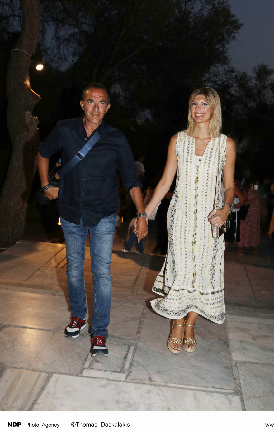 Νίκος Αλιάγας: Στο Ηρώδειο με τη σύζυγό του