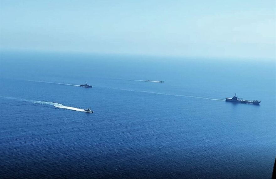 Φωτογραφίες: Συνεκπαιδεύσεις μονάδων του Στόλου με γαλλική φρεγάτα και μονάδες της Διοίκησης Ναυτικού Κύπρου