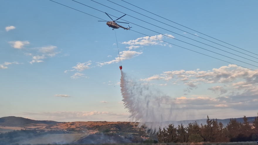 Οριοθετήθηκε η πυρκαγιά στο Ωραιόκαστρο Θεσσαλονίκης - Έρευνα για το πως προκλήθηκε