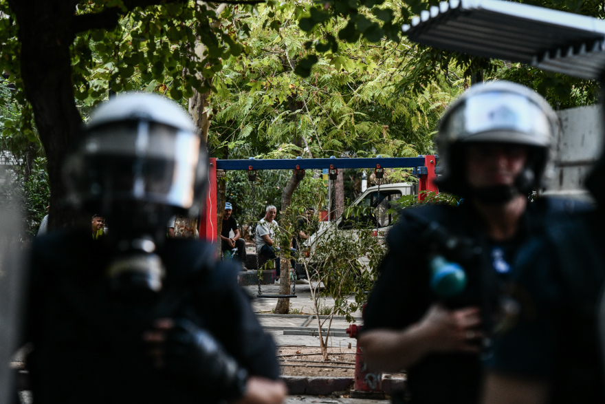 Εξάρχεια: Ξεκίνησαν οι εργασίες για το Μετρό παρουσία της αστυνομίας