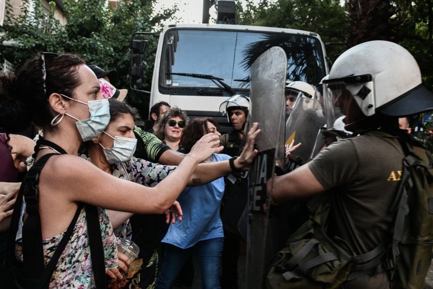 Εξάρχεια: Ξεκίνησαν οι εργασίες για το Μετρό παρουσία της αστυνομίας