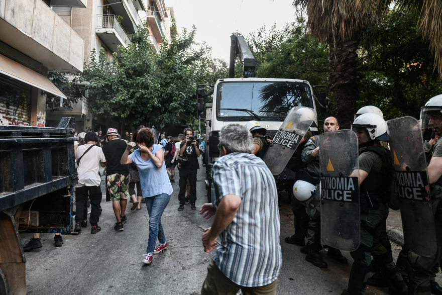 Εξάρχεια: Ξεκίνησαν οι εργασίες για το Μετρό παρουσία της αστυνομίας