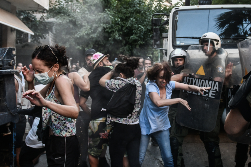 Εξάρχεια: Ξεκίνησαν οι εργασίες για το Μετρό παρουσία της αστυνομίας