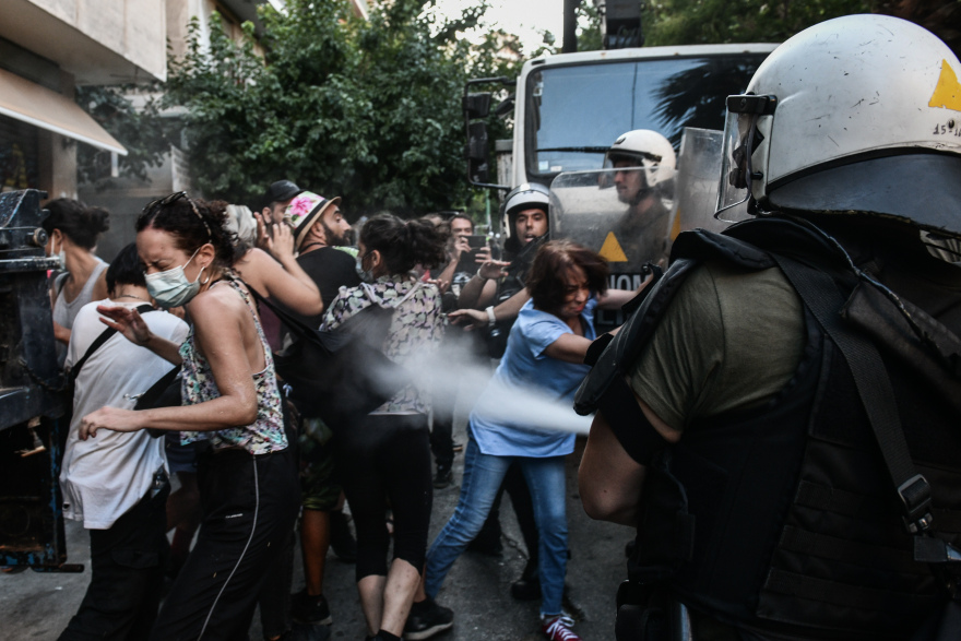 Εξάρχεια: Ξεκίνησαν οι εργασίες για το Μετρό παρουσία της αστυνομίας