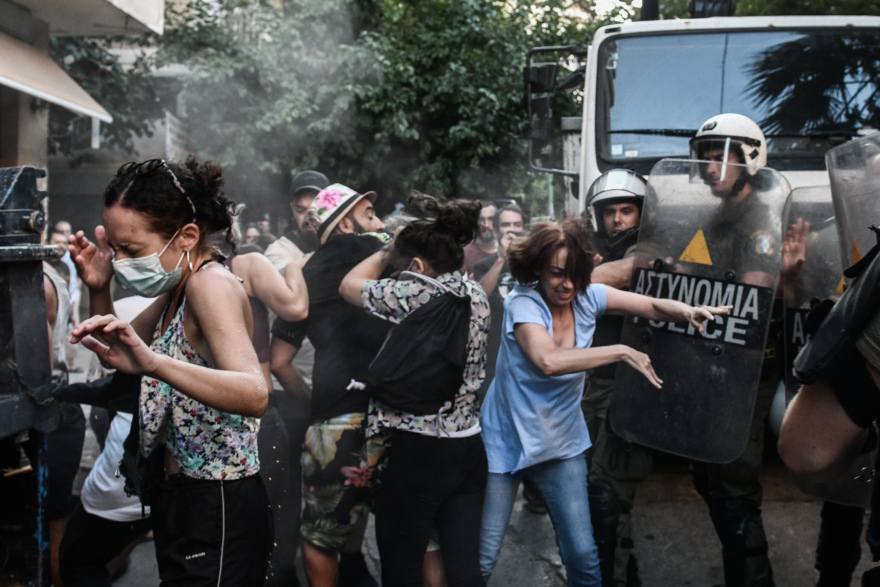 Εξάρχεια: Ξεκίνησαν οι εργασίες για το Μετρό παρουσία της αστυνομίας