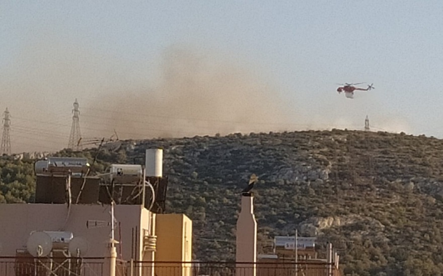 Οριοθετημένη η φωτιά κοντά σε κατοικημένη περιοχή στον Κορυδαλλό