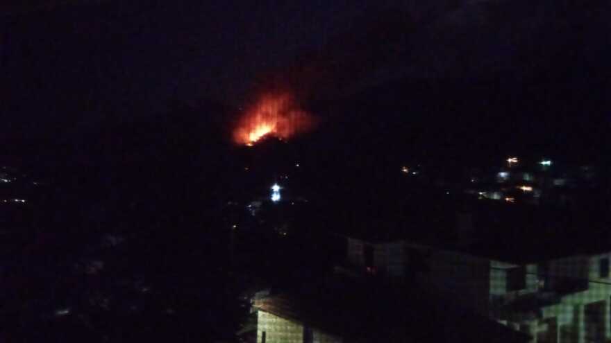 Πυκνό δάσος καίει η φωτιά στη Θάσο - Δείτε βίντεο και φωτογραφίες