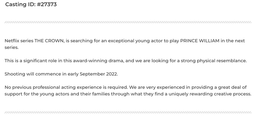 The Crown: To Netflix έβαλε αγγελία για τον ρόλο του πρίγκιπα Γουίλιαμ