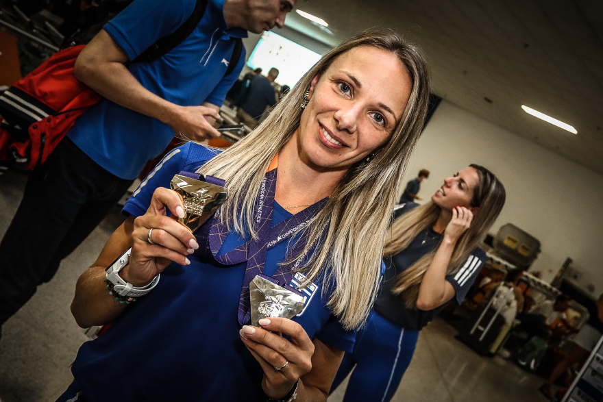 Επέστρεψαν στην Ελλάδα οι πρωταθλητές Ευρώπης Ντρισμπιώτη και Πετρούνιας