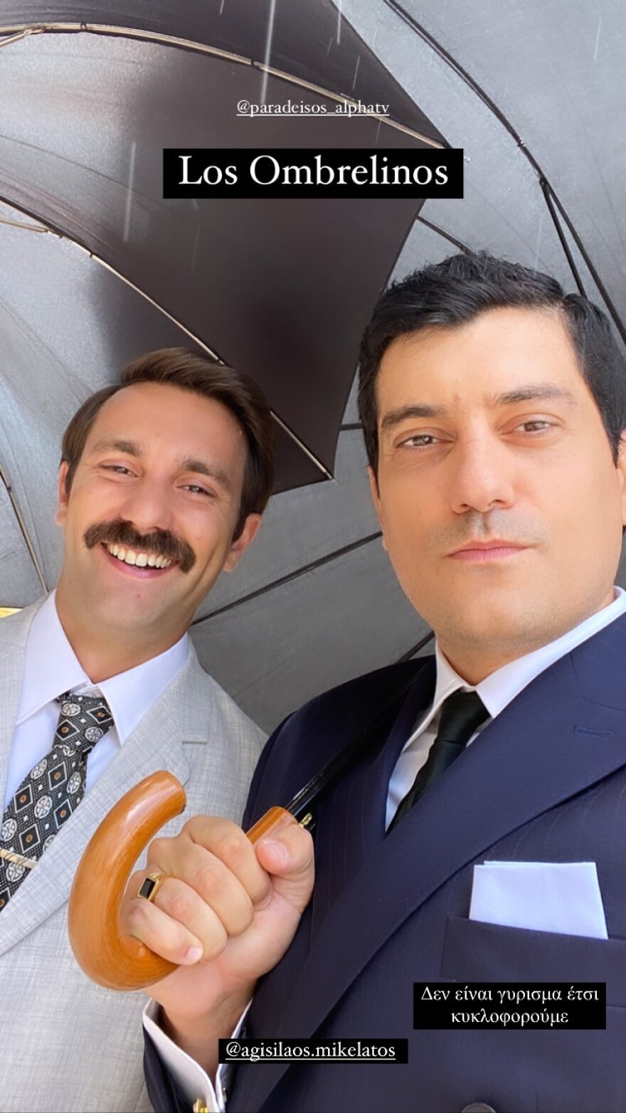 Αργύρης Πανταζάρας: Βackstage εικόνες από τα γυρίσματα της σειράς «Ο Παράδεισος των κυριών»