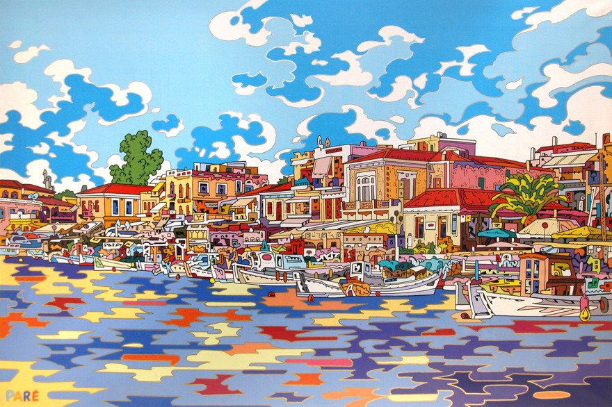 Ο Αργοσαρωνικός στην pop-art εκδοχή του Benoit Paré