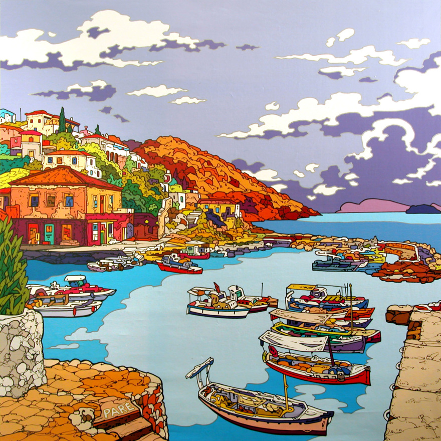 Ο Αργοσαρωνικός στην pop-art εκδοχή του Benoit Paré