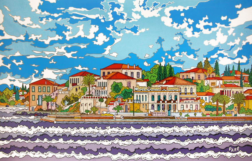 Ο Αργοσαρωνικός στην pop-art εκδοχή του Benoit Paré