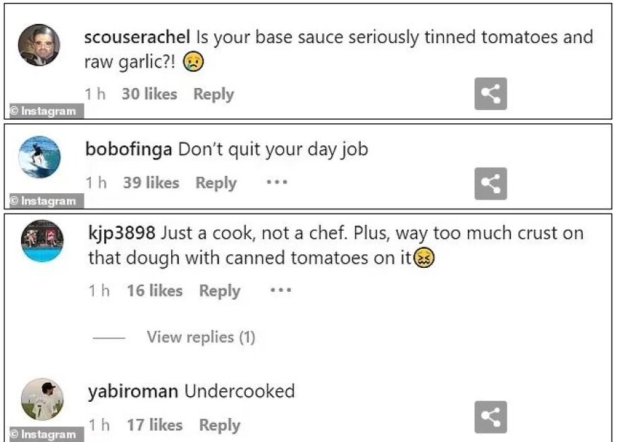 Μπρούκλιν Μπέκαμ: Φτιάχνει πίτσα αλλά οι followers του τη βρίσκουν άψητη