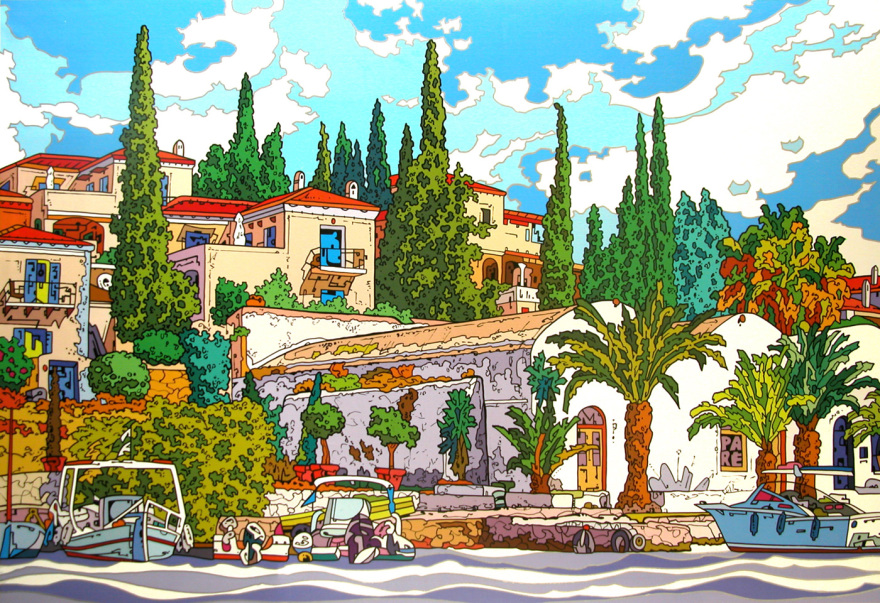 Ο Αργοσαρωνικός στην pop-art εκδοχή του Benoit Paré