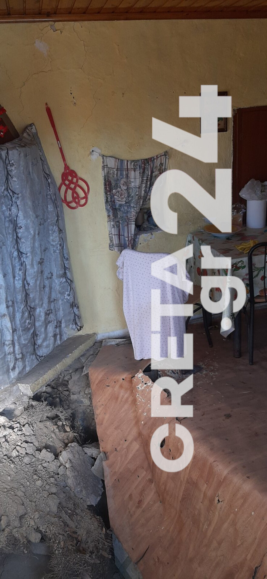 Ρέθυμνο: Φωτογραφίες από το σημείο όπου καταπλακώθηκε η 77χρονη 