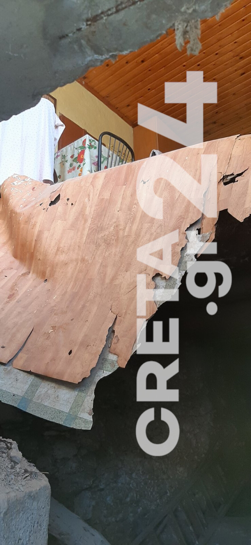 Ρέθυμνο: Φωτογραφίες από το σημείο όπου καταπλακώθηκε η 77χρονη 