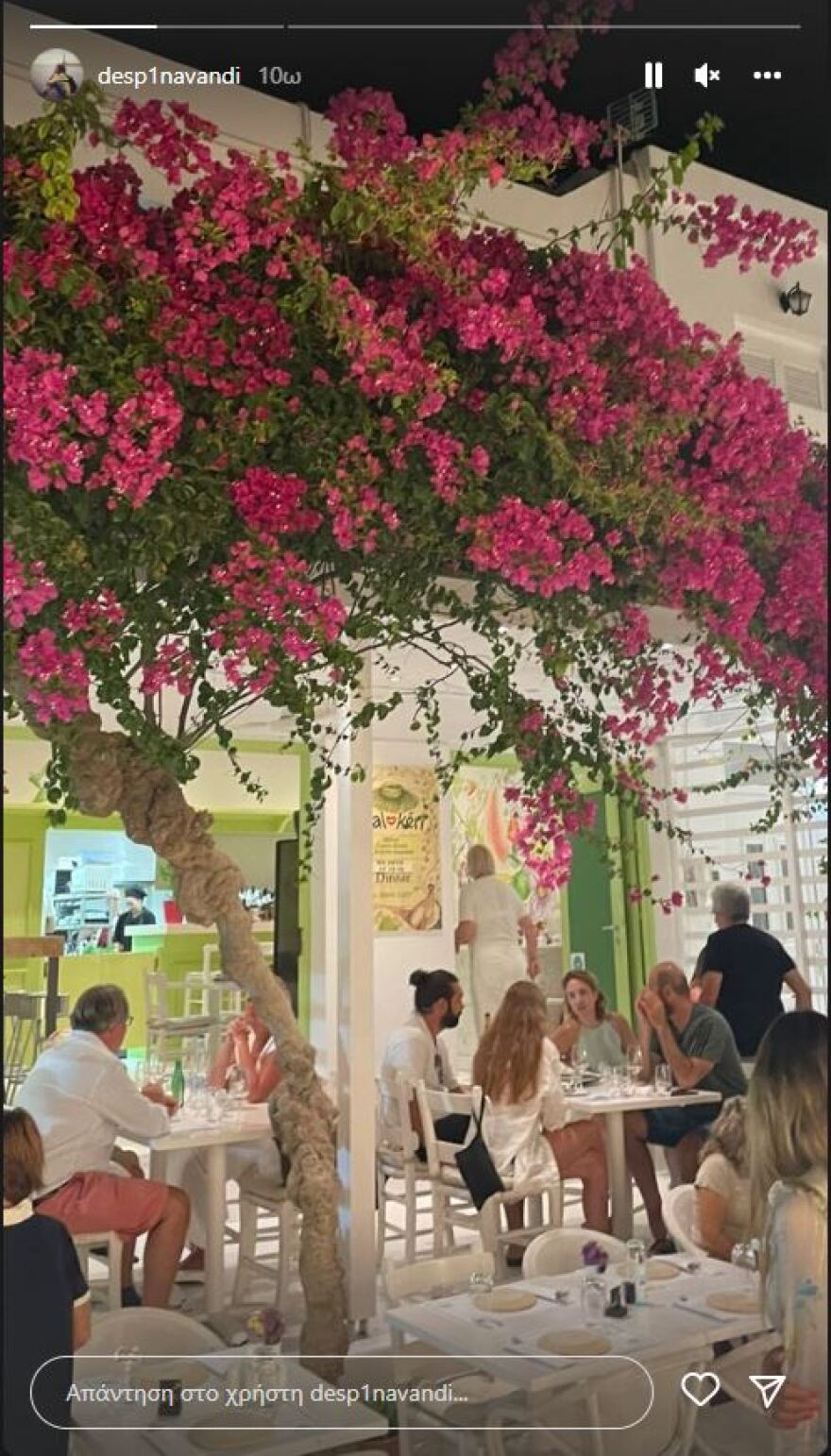 Η Δέσποινα Βανδή απολαμβάνει τις τελευταίες ημέρες των διακοπών της