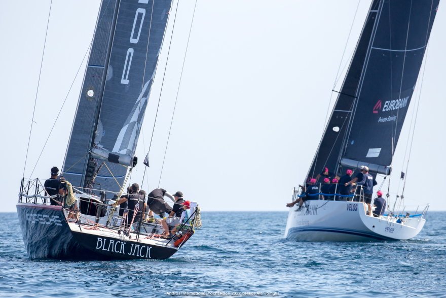  Η ομάδα των Μάντη - Καγιαλή διατήρησε τα  κεκτημένα στον  ιστιοπλοϊκό αγώνα Άνδρου