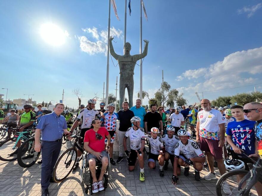 ΟΑΚΑ: Σταθμός του ποδηλατικού υπερ-μαραθωνίου για την επιστροφή των Γλυπτών του Παρθενώνα