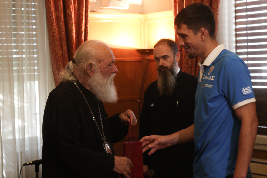   Εθνική Ανδρών: Η επίσκεψη στον Ιερώνυμο