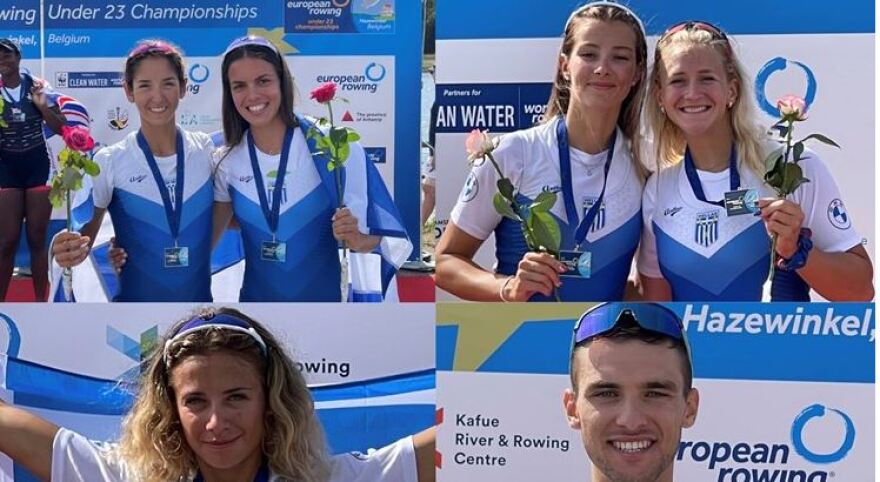 Τρία χρυσά και ένα ασημένιο μετάλλιο για την Ελλάδα στο Ευρωπαϊκό κωπηλασίας