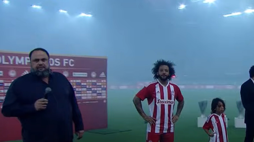 Βραζιλιάνικη φιέστα στο «Γ. Καραϊσκάκης» για την παρουσίαση του Μαρσέλο - Δείτε βίντεο και φωτογραφίες