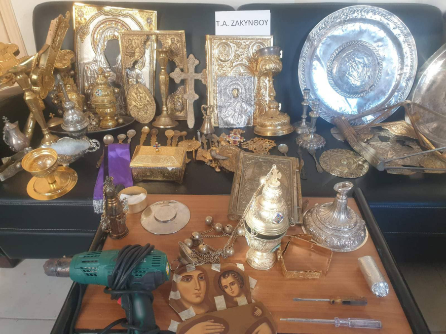 Ζάκυνθος: Ιερόσυλοι έκλεψαν εκκλησιαστικά αντικείμενα αξίας 10.000 ευρώ