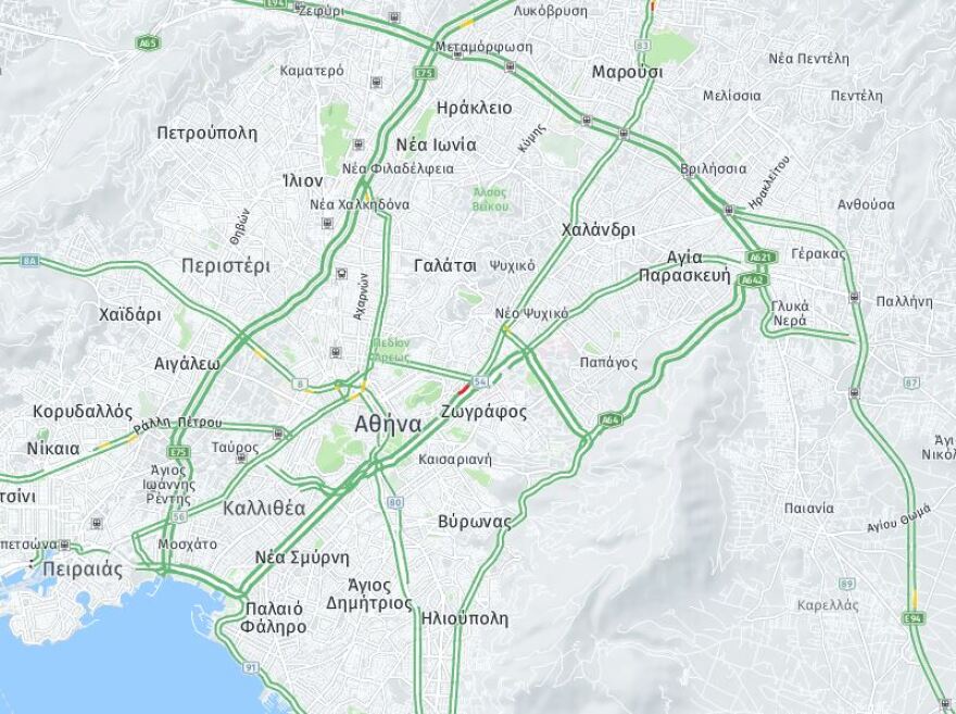 Κίνηση στους δρόμους: Αποκαταστάθηκε η κυκλοφορία στον Κηφισό μετά τα δύο τροχαία