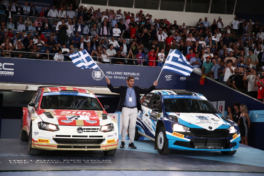 ΕΚΟ Ράλλυ Ακρόπολις 2022: Ταχύτερος ο Τιερί Νεβίλ στην υπερειδική του OAKA - Δείτε βίντεο και φωτογραφίες