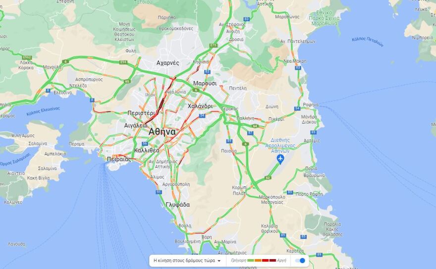 Κίνηση στους δρόμους: Ποιους δρόμους να αποφύγετε, δείτε live εικόνα
