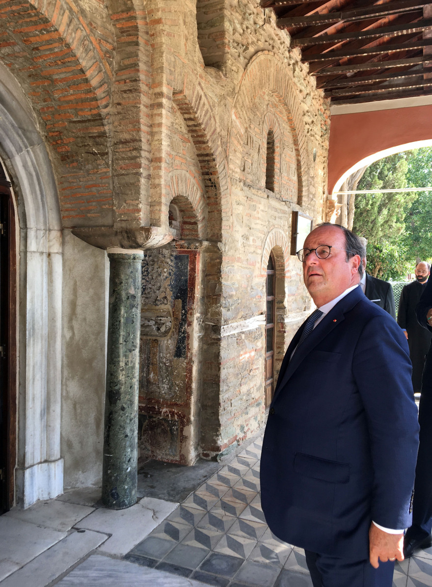 Φρανσουά Ολάντ: Τη Μονή Βλατάδων στη Θεσσαλονίκη επισκέφθηκε ο πρώην Πρόεδρος της Γαλλίας