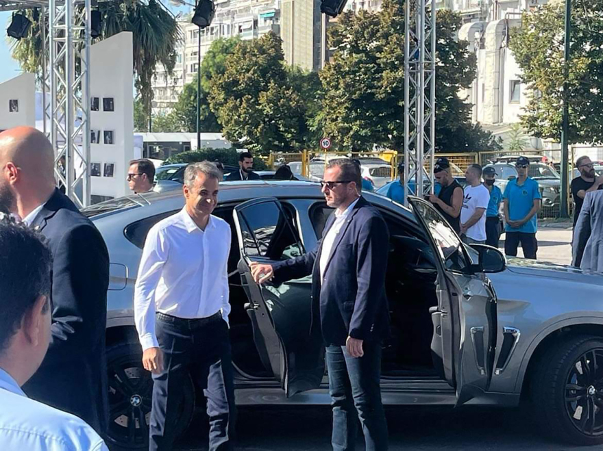 Στη ΔΕΘ έφτασε ο Κυριάκος Μητσοτάκης