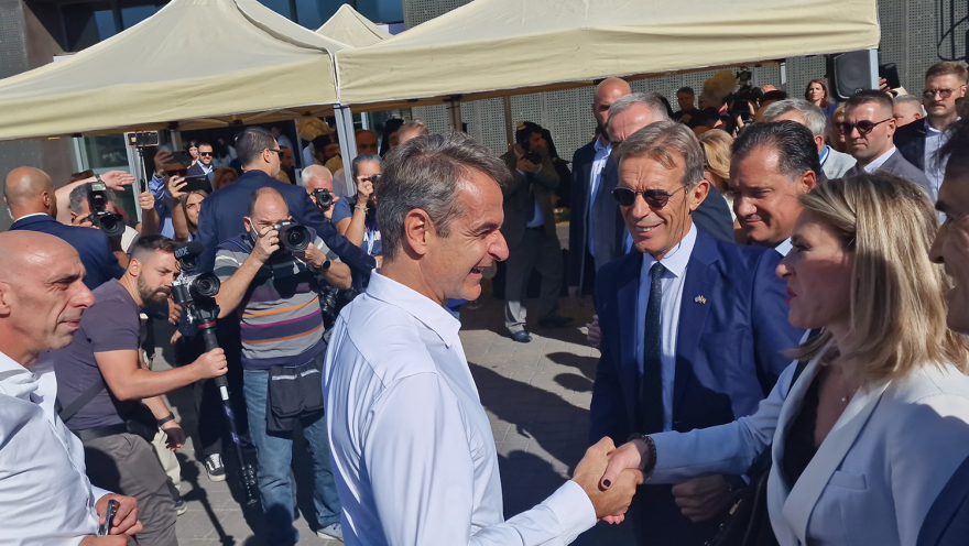 Στη ΔΕΘ έφτασε ο Κυριάκος Μητσοτάκης