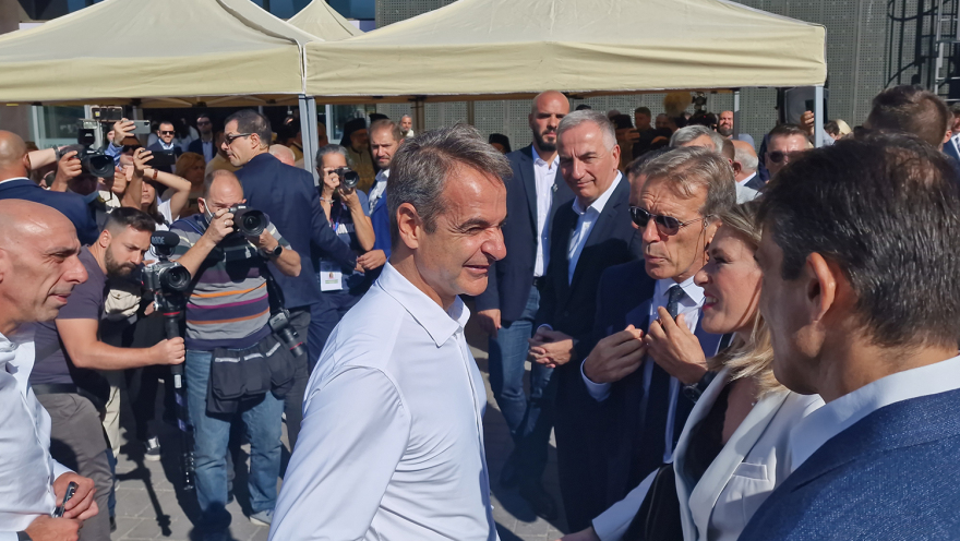 Στη ΔΕΘ έφτασε ο Κυριάκος Μητσοτάκης