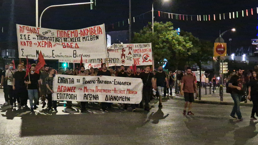 Ειρηνικές οι πορείες στη Θεσσαλονίκη - Έγιναν 4 προσαγωγές