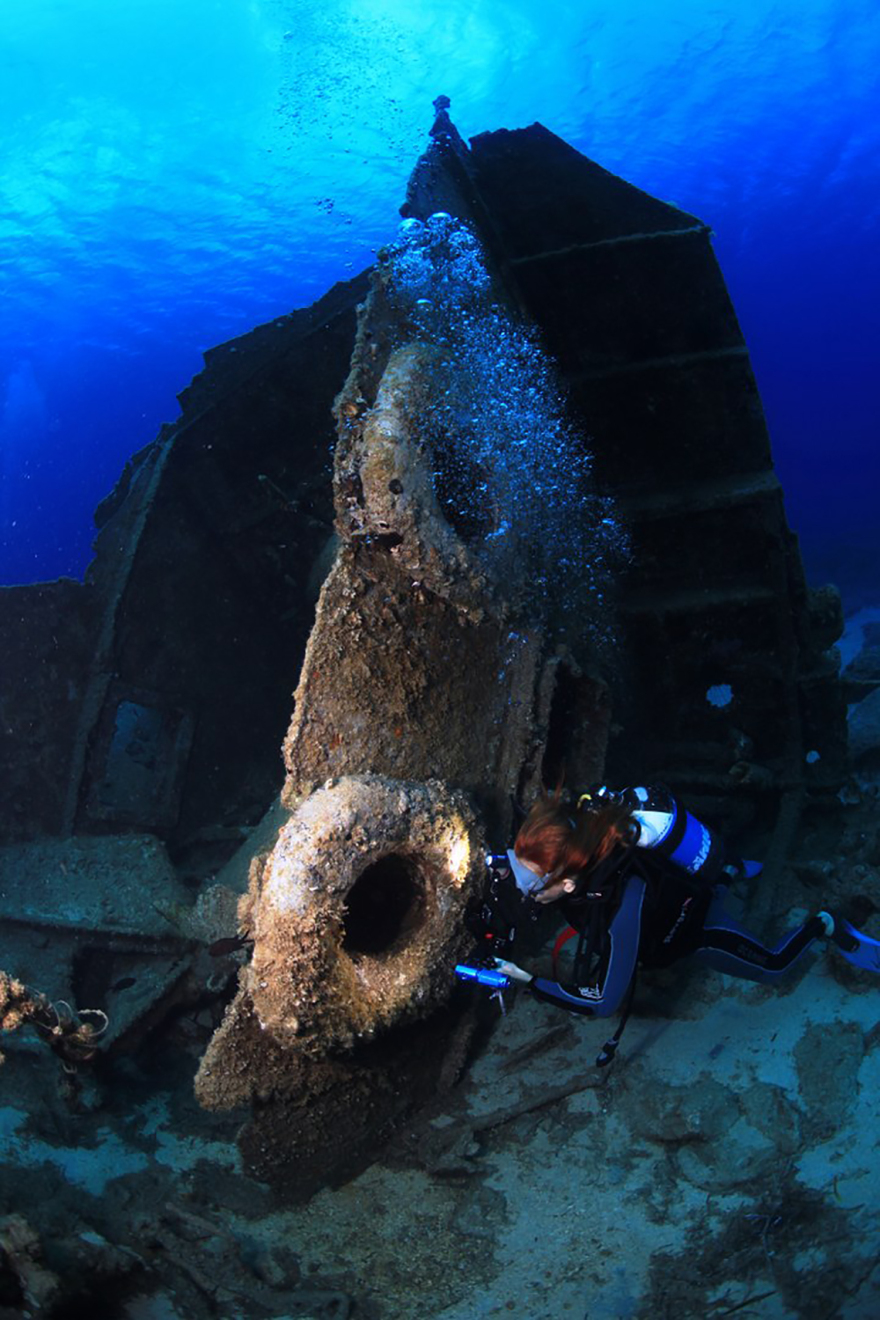 Εντυπωσιακές φωτογραφίες από «υποθαλάσσιο μουσείο» έξι ναυαγίων στην Κάρπαθο