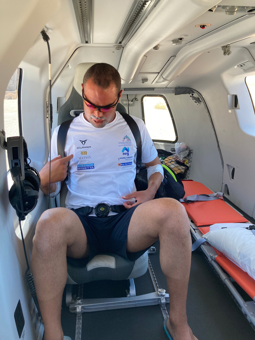 Σπύρος Χρυσικόπουλος: Κολύμπησε από τη Ρόδο στο Καστελόριζο σε 64 ώρες χωρίς διακοπή