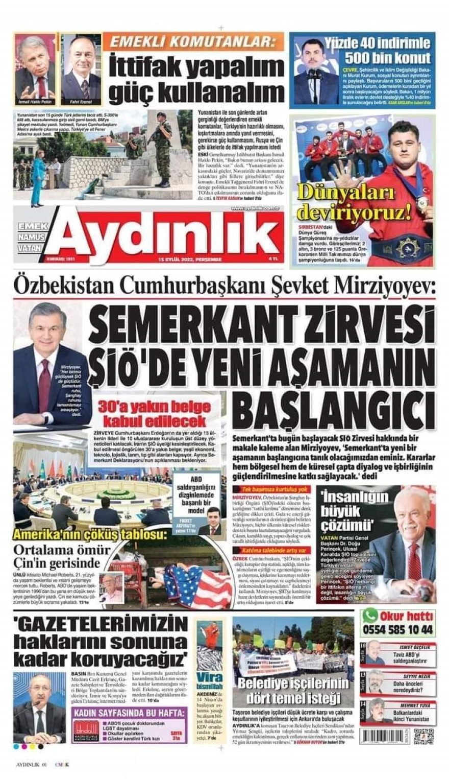 Απόστρατοι στην Τουρκία ζητούν «επίδειξη δύναμης» κατά της Ελλάδας και συμμαχία με Ρωσία και Κίνα.